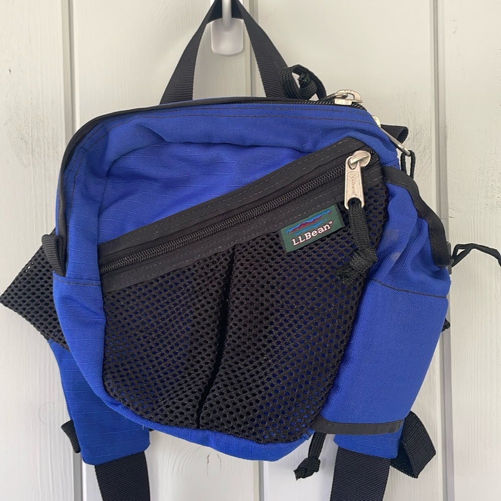 Vintage L.L Bean Fanny Pack Waist Bag Hiking Blue